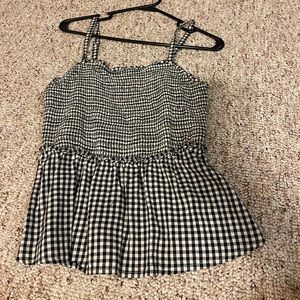 OLD NAVY, CUTE PLAID TOP, MEDIUM